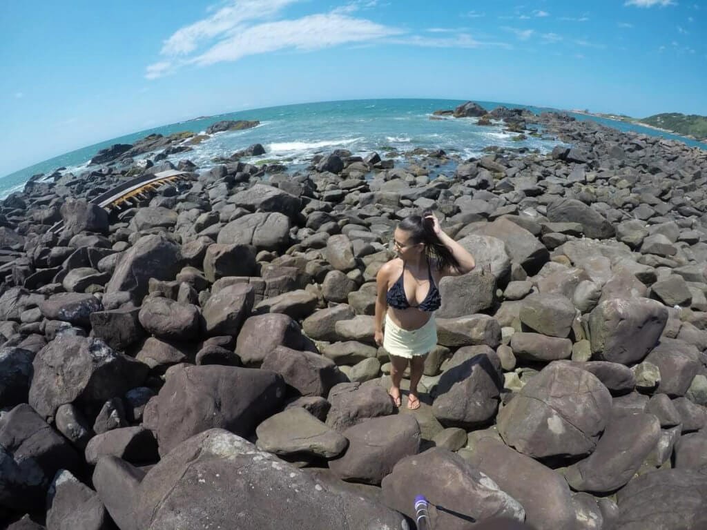 Praia Do Ouvidor Em Garopaba No Estado De Santa Catarina Além Mais 4376